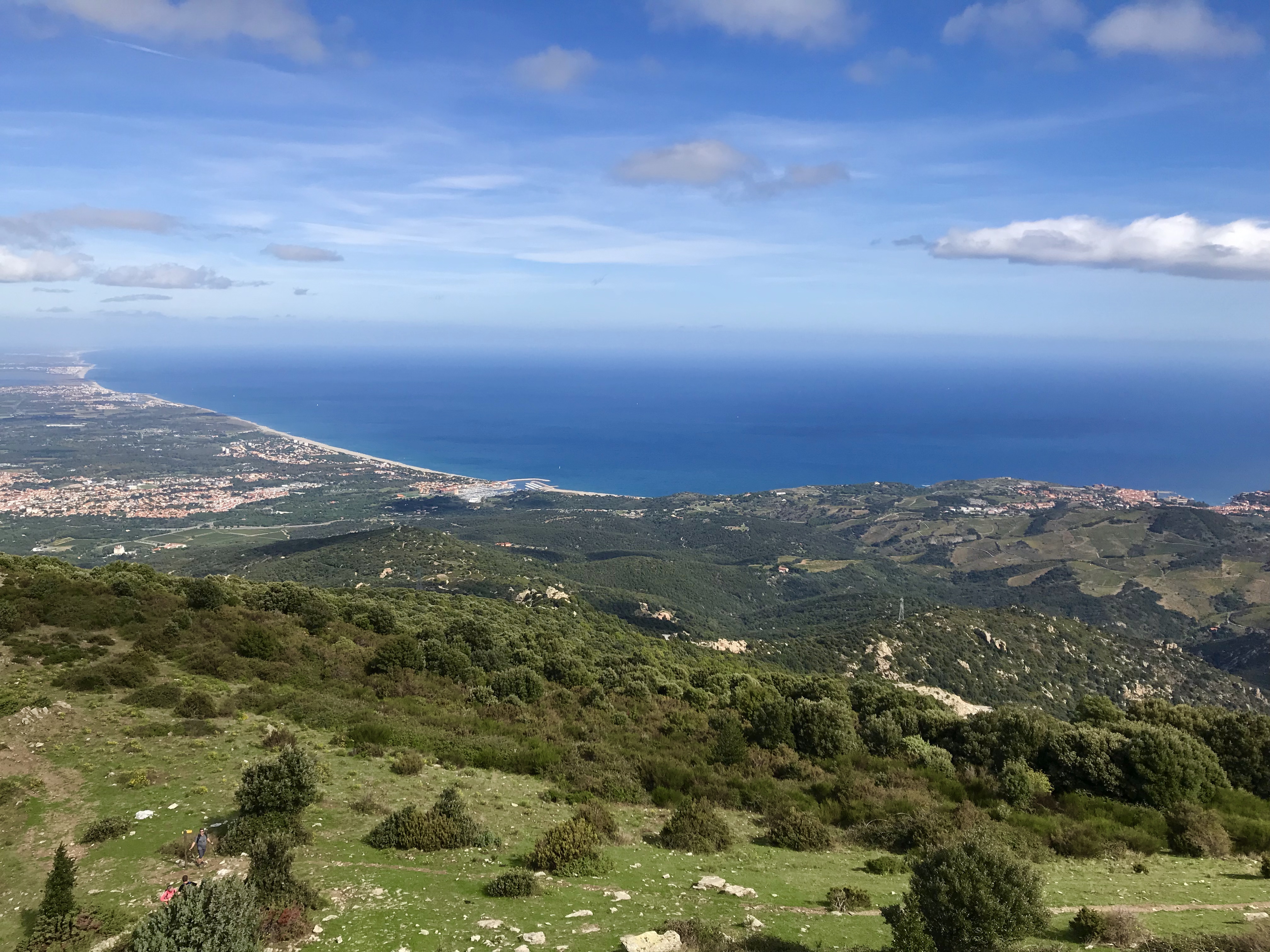 La vue sur Argeles depuis la Madeloc